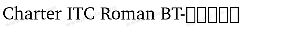 Charter ITC Roman BT字体转换